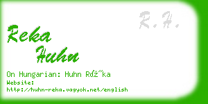 reka huhn business card